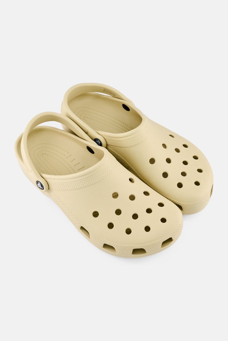 crocs Men Classic Sling Back Clogs, Cream - Image 4